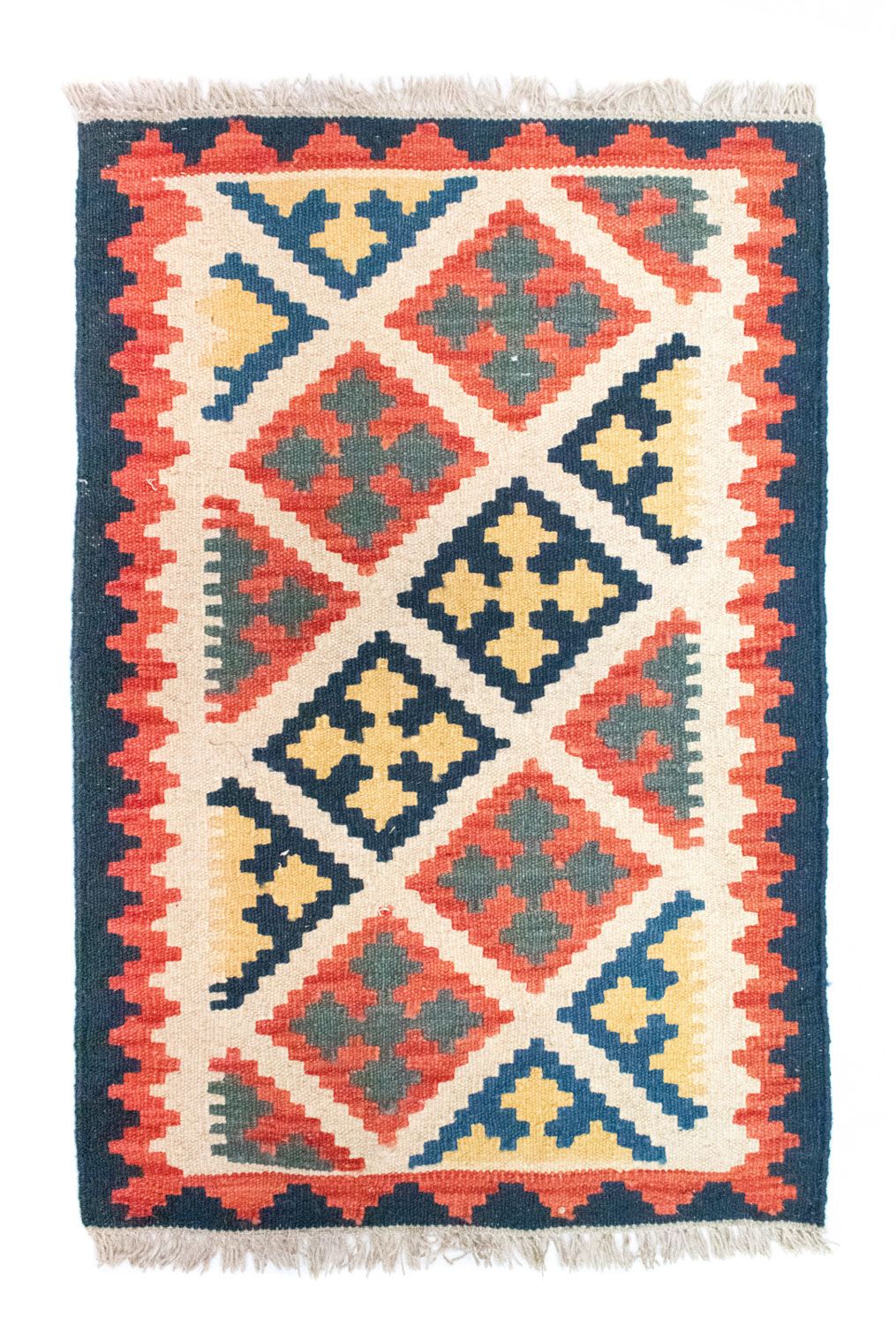 Tapis Kelim - Oriental - 95 x 65 cm - orange