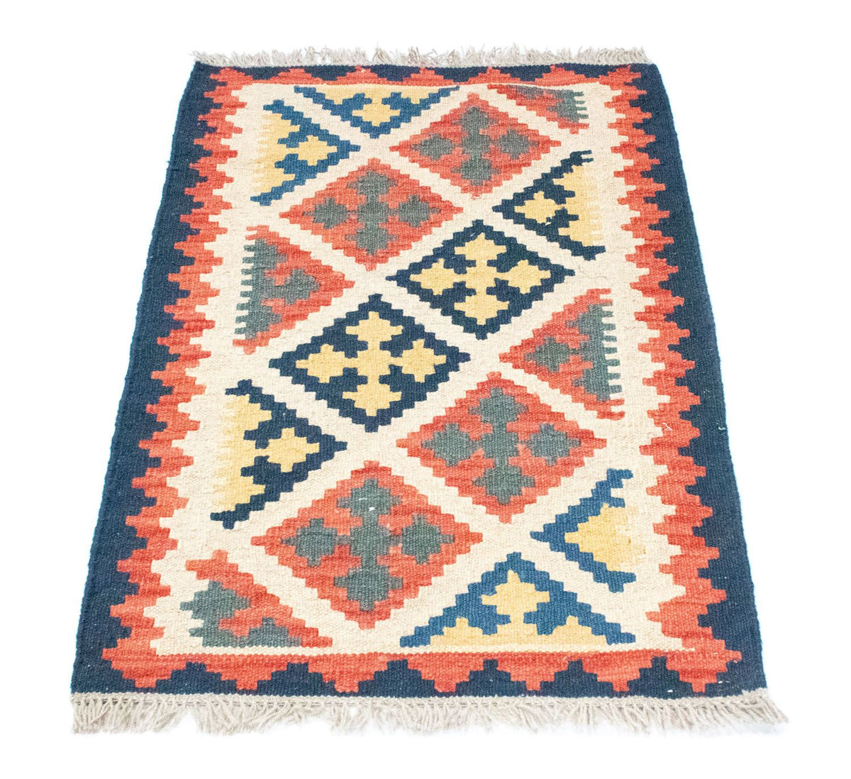 Tapis Kelim - Oriental - 95 x 65 cm - orange