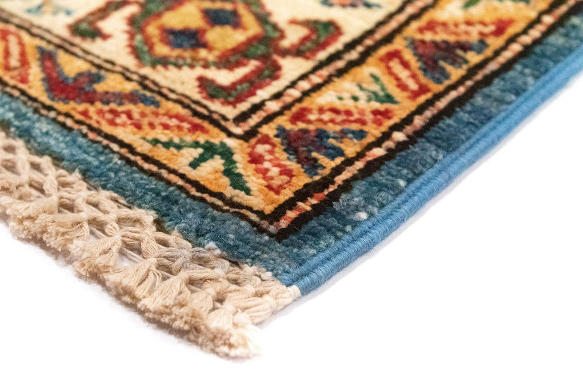 Tapis de couloir Tapis Ziegler - Kazak - 212 x 79 cm - bleu