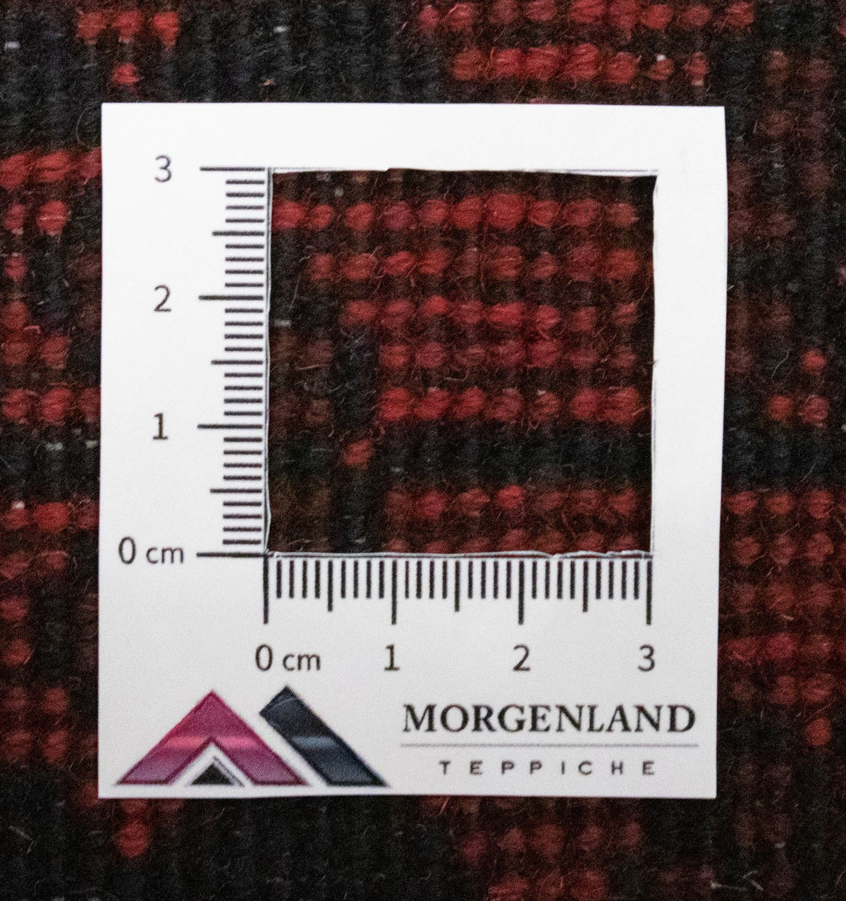 Tapis de couloir Tapis afghan - Kunduz - 189 x 75 cm - rouge