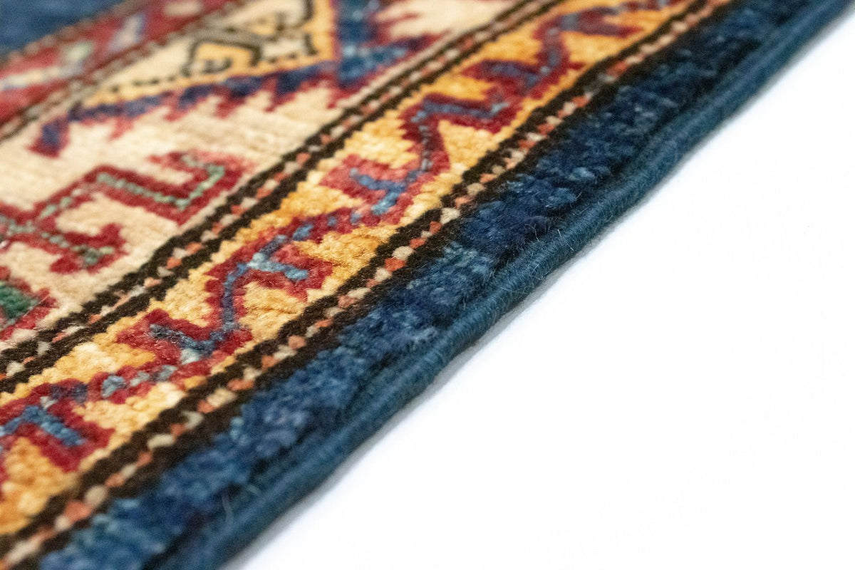 Tapis Ziegler - Kazak - 89 x 56 cm - bleu