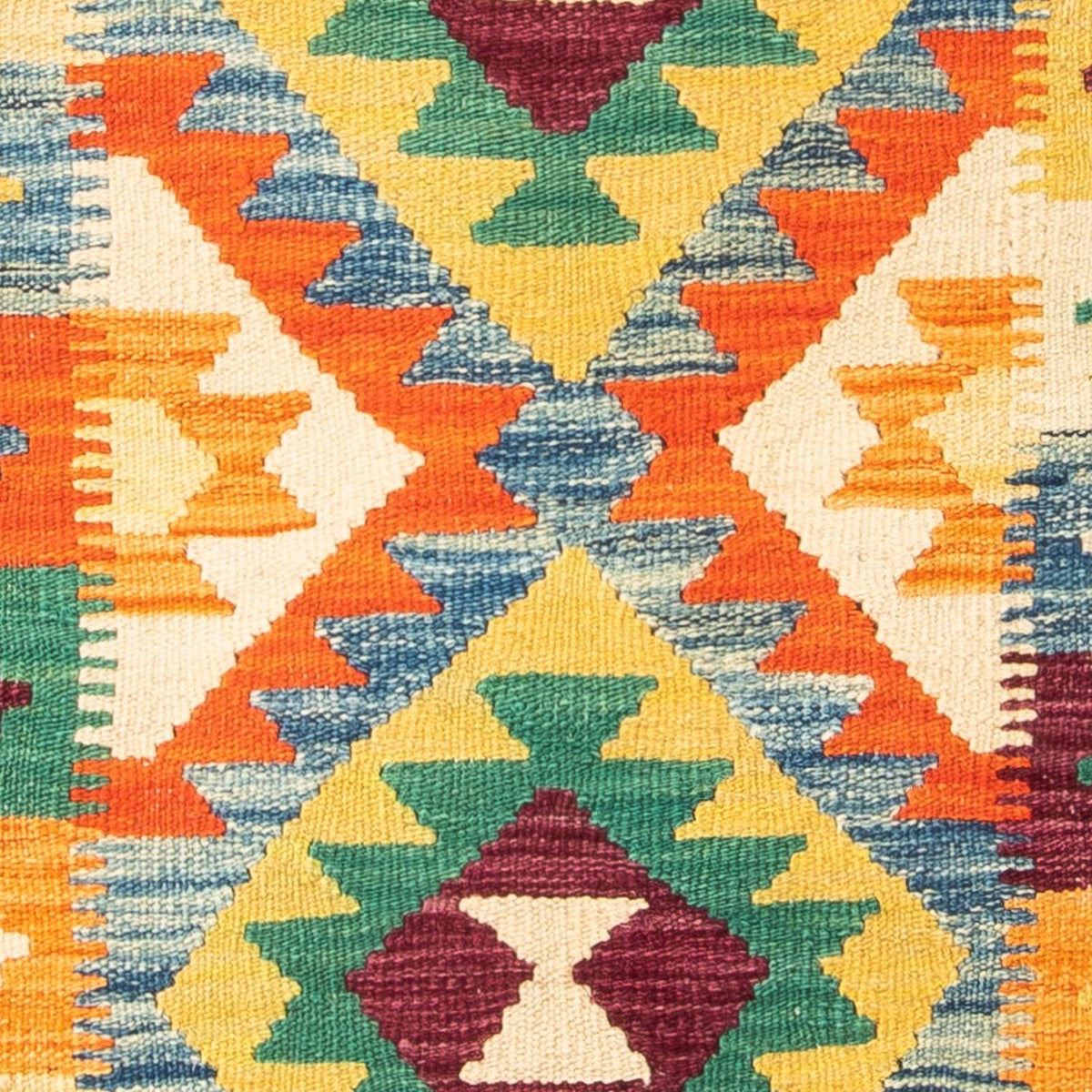 Tapis Kelim - Splash - 124 x 77 cm - beige