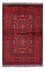Tapis afghan - Kunduz - 146 x 102 cm - rouge foncé