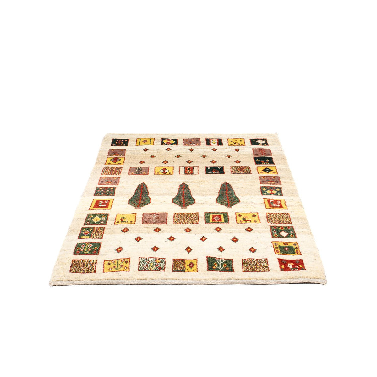 Tapis Gabbeh - Loribaft Persan - 150 x 106 cm - beige