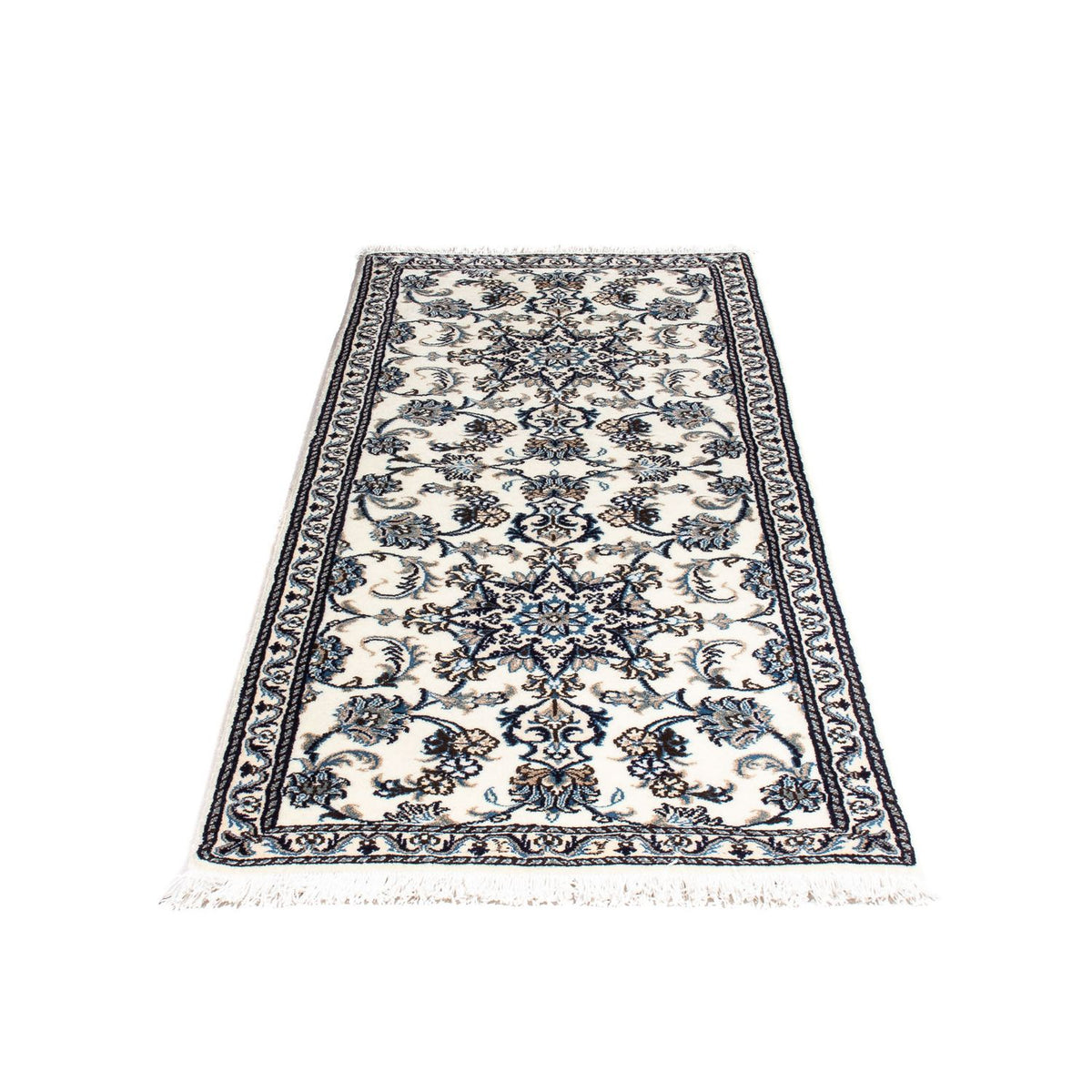 Tapis de couloir Tapis persan - Nain - 192 x 76 cm - beige