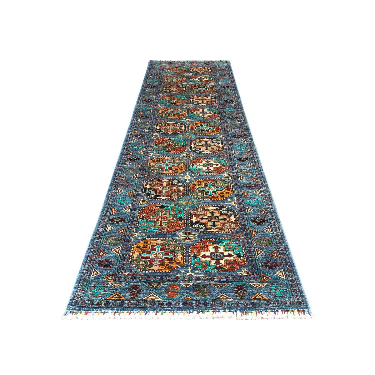 Tapis de couloir Tapis Ziegler - Ariana - 304 x 84 cm - bleu