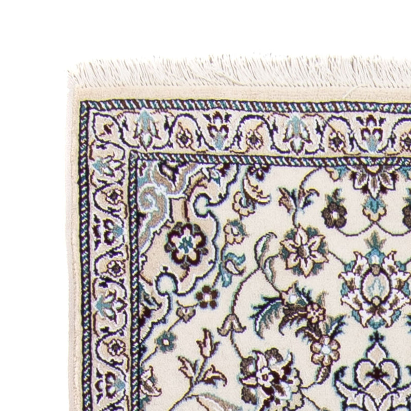 Tapis de couloir Tapis persan - Nain - Royal - 200 x 62 cm - beige