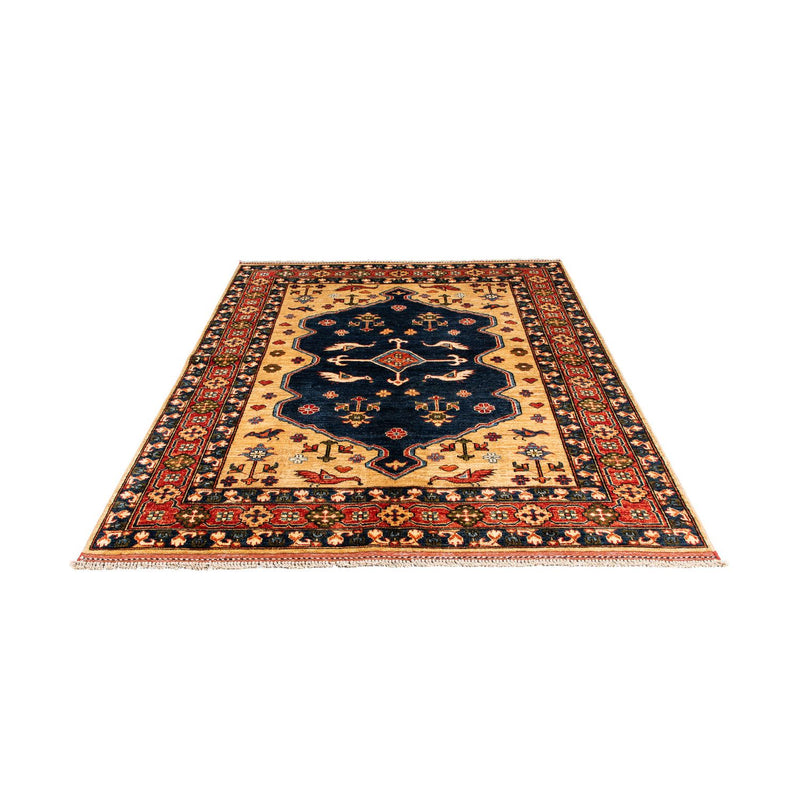 Tapis afghan - 200 x 152 cm - bleu foncé