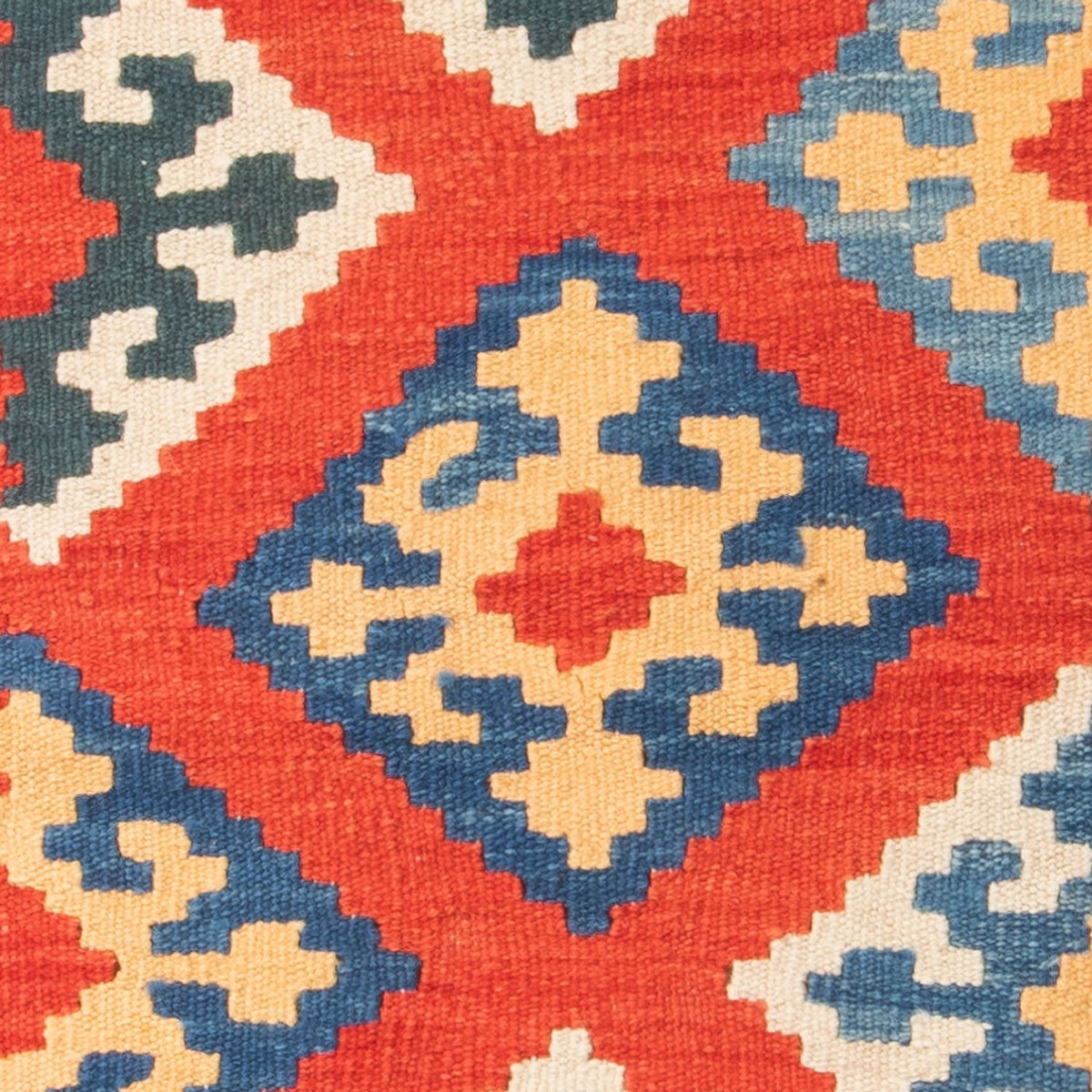 Tapis de couloir Tapis Kelim - Oriental - 207 x 62 cm - rouge foncé