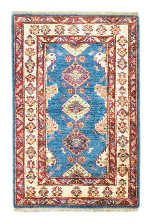Tapis Ziegler - Kazak - 97 x 65 cm - bleu