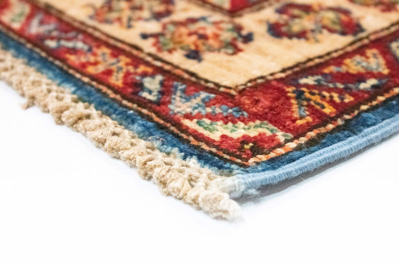 Tapis Ziegler - Kazak - 97 x 65 cm - bleu