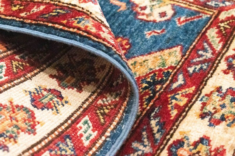 Tapis Ziegler - Kazak - 97 x 65 cm - bleu