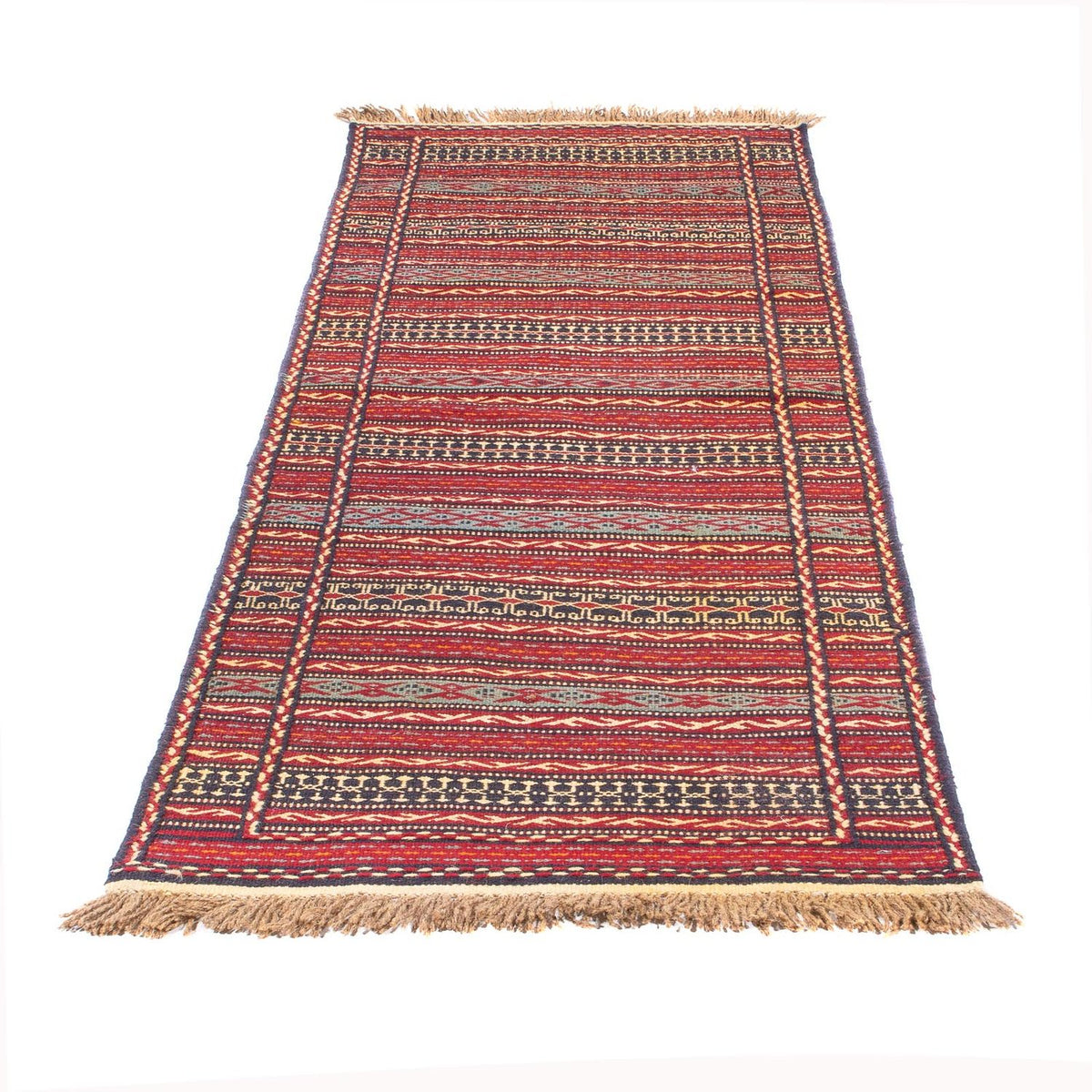 Tapis de couloir Tapis Kelim - Oriental - 200 x 72 cm - multicolore