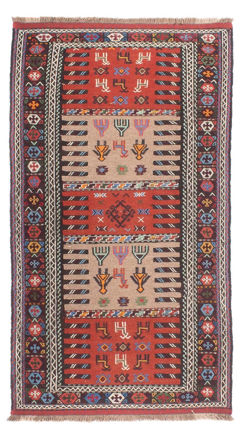 Tapis de couloir Tapis Kelim - Oriental - 200 x 100 cm - multicolore