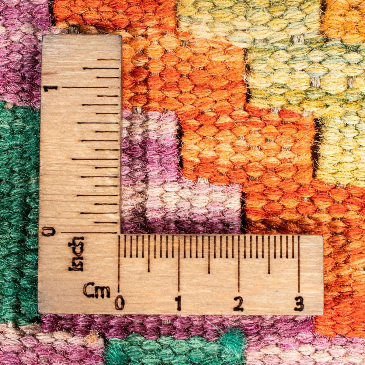 Tapis de couloir Tapis Kelim - Splash - 297 x 86 cm - multicolore