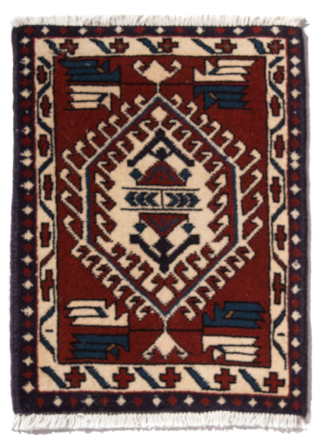 Tapis persan - Nomadic - 54 x 40 cm - multicolore