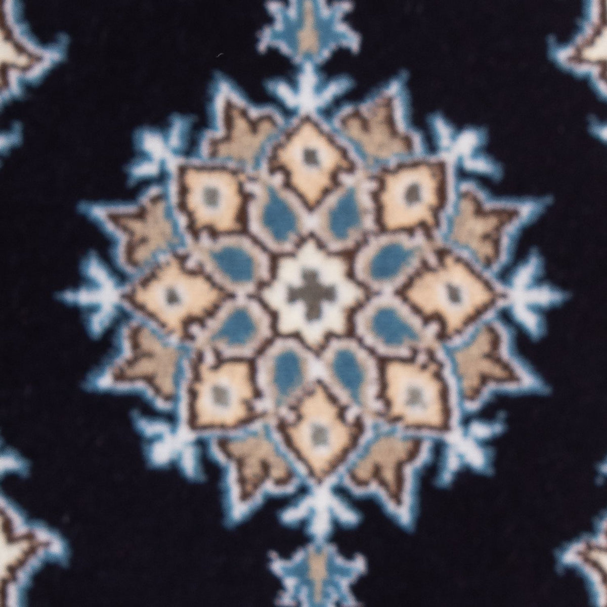 Tapis persan - Nain - 60 x 40 cm - bleu foncé