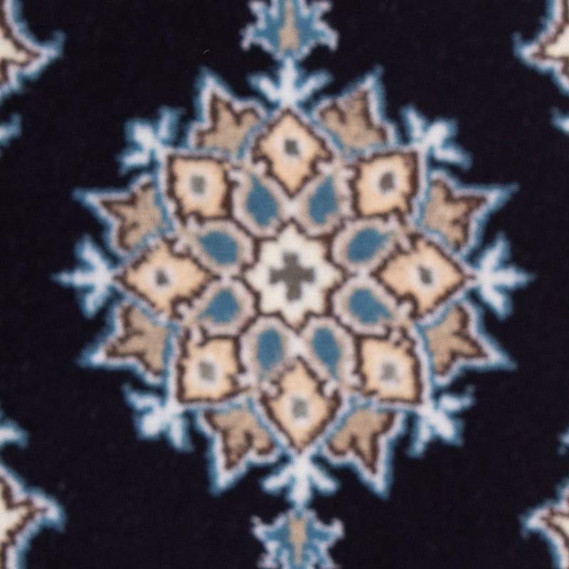 Tapis persan - Nain - 60 x 40 cm - bleu foncé