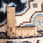 Tapis persan - Nain - 60 x 40 cm - bleu foncé