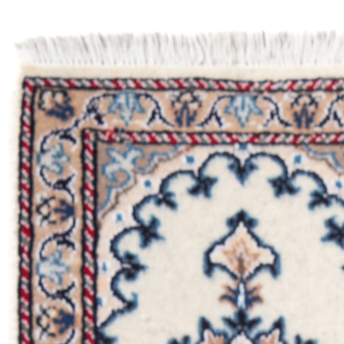 Tapis persan - Nain - 60 x 40 cm - crème