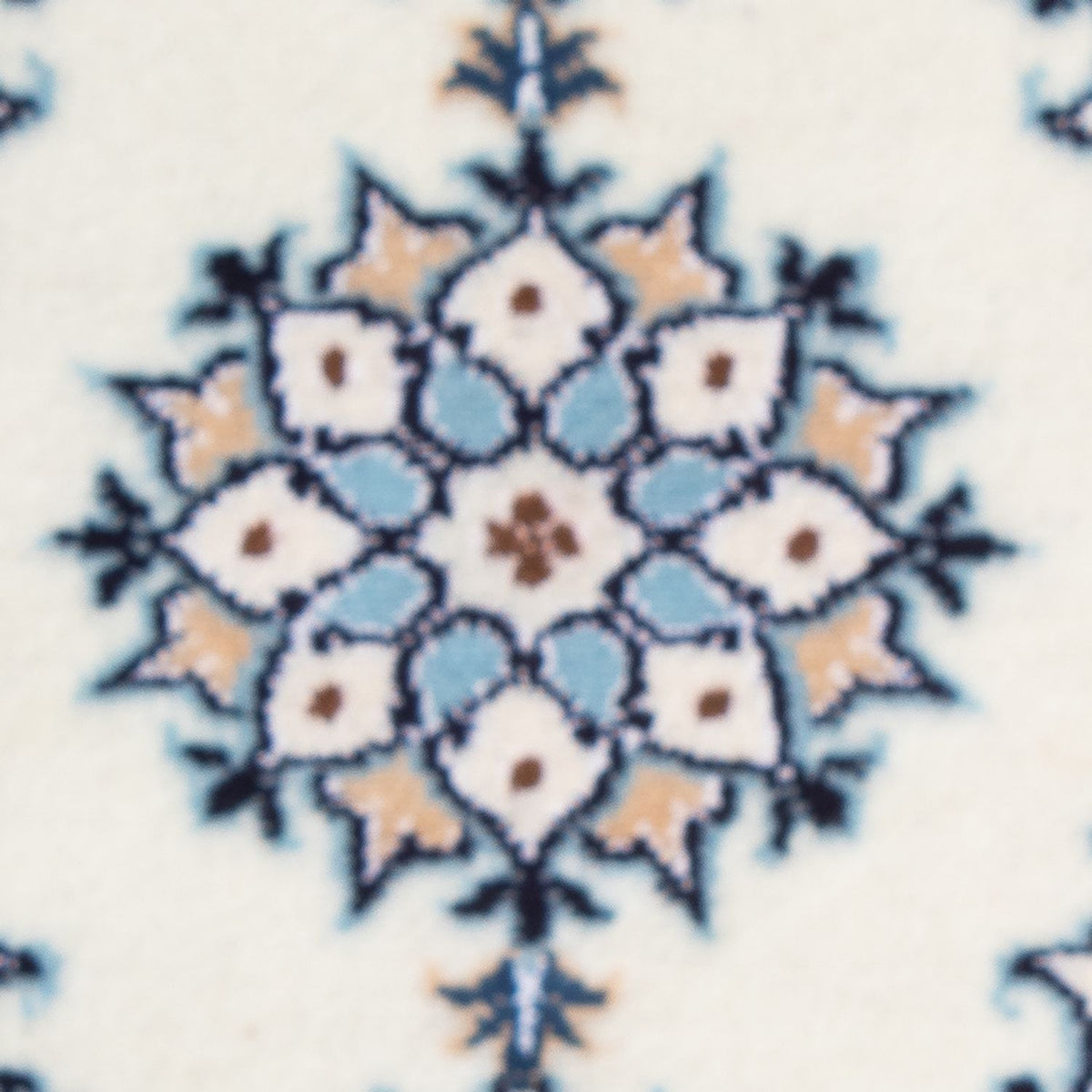 Tapis persan - Nain - 60 x 40 cm - bleu clair