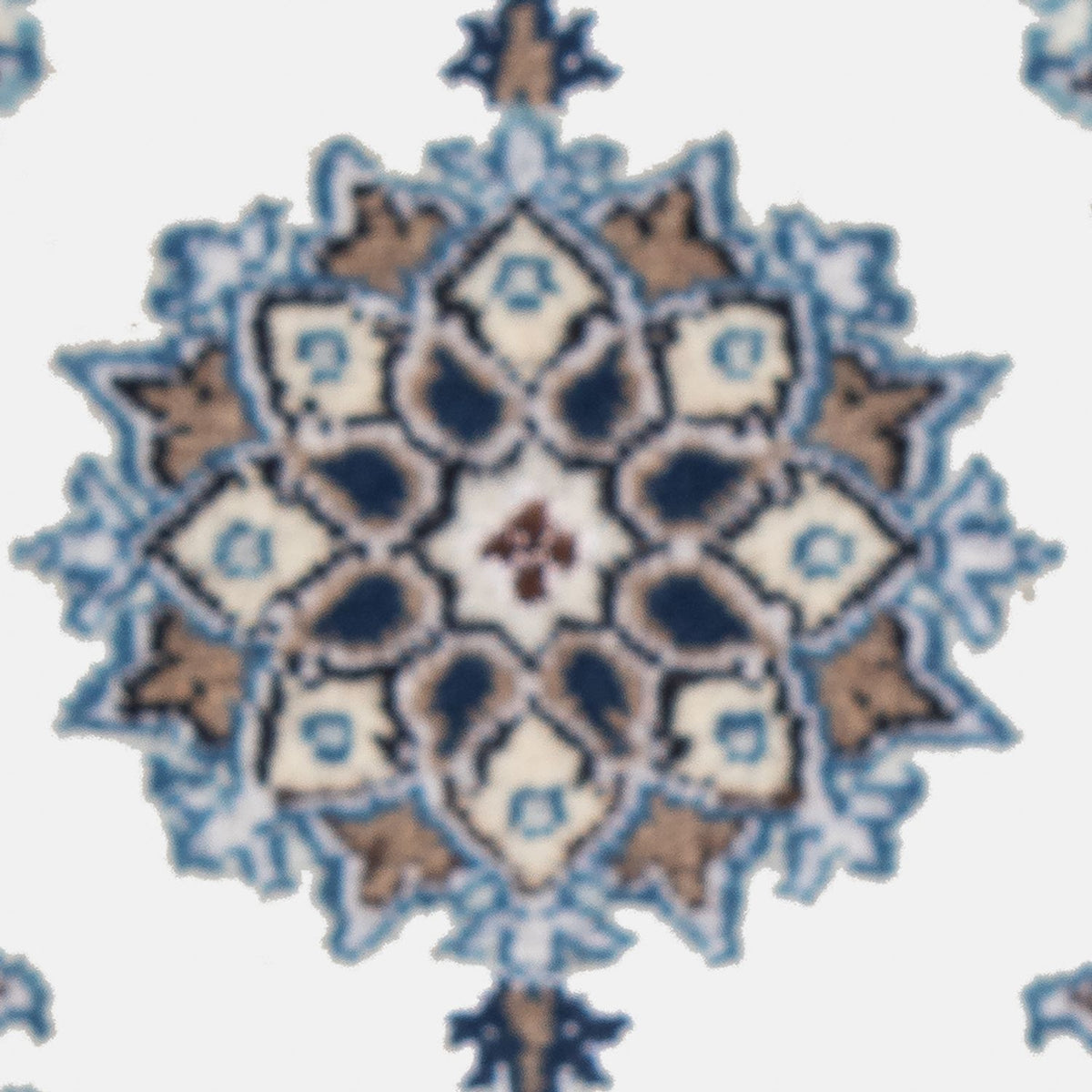 Tapis persan - Nain - 60 x 40 cm - bleu clair