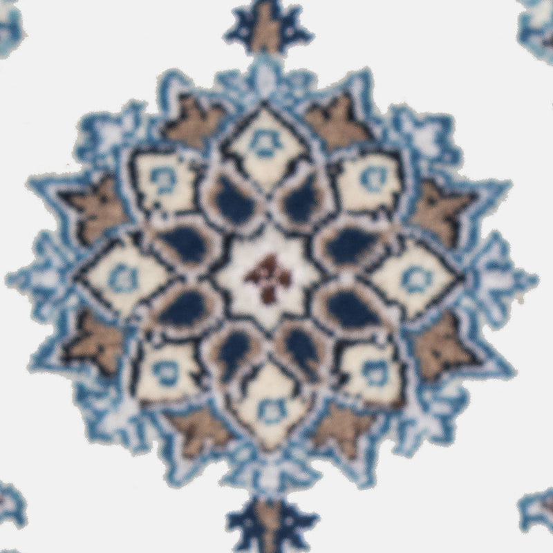 Tapis persan - Nain - 60 x 40 cm - bleu clair