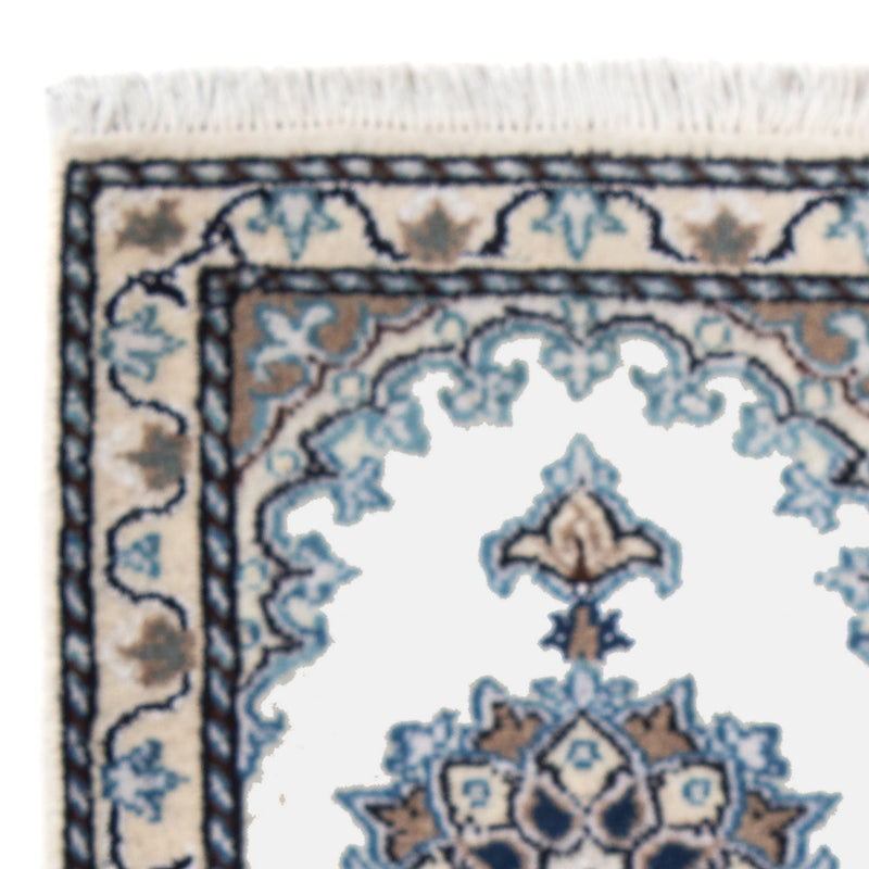 Tapis persan - Nain - 60 x 40 cm - bleu clair