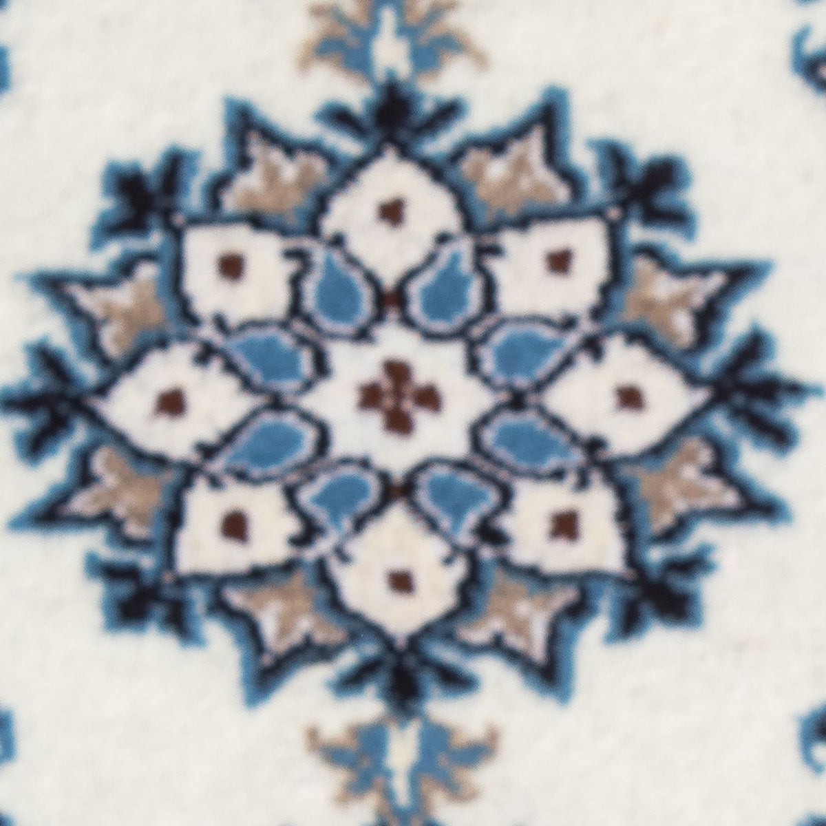 Tapis persan - Nain - 60 x 40 cm - bleu clair