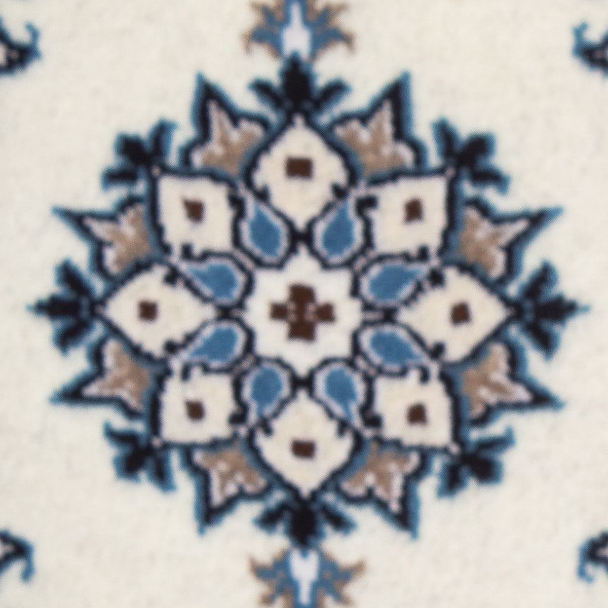 Tapis persan - Nain - 60 x 40 cm - bleu clair