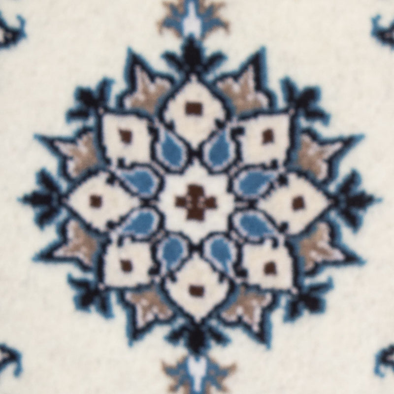 Tapis persan - Nain - 60 x 40 cm - bleu clair