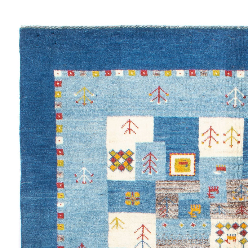Tapis Gabbeh - Persan - 204 x 151 cm - bleu