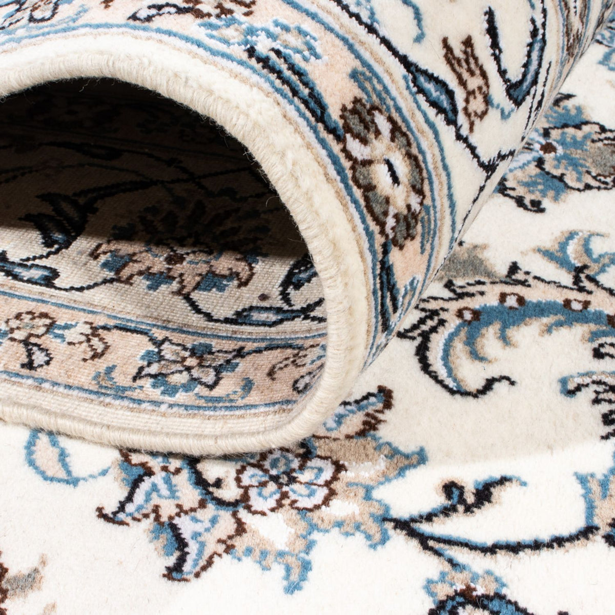 Tapis persan - Nain - 243 x 166 cm - crème