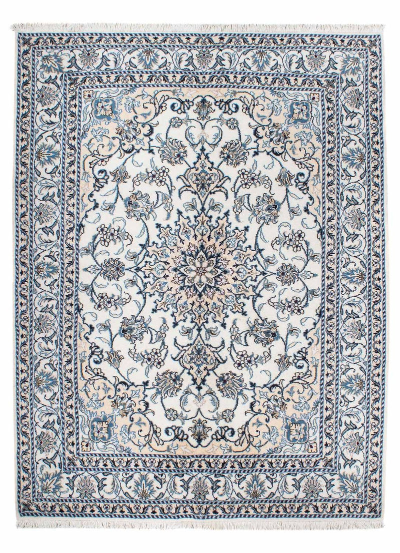 Tapis persan - Nain - 197 x 150 cm - beige