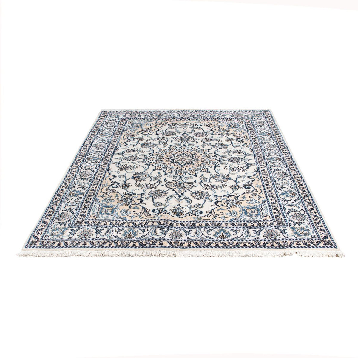 Tapis persan - Nain - 197 x 150 cm - beige
