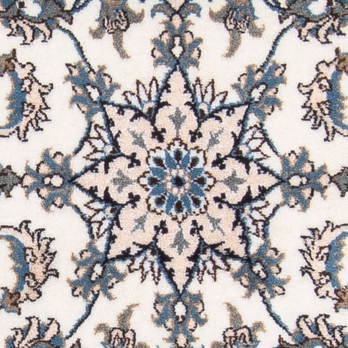 Tapis de couloir Tapis persan - Nain - 290 x 76 cm - crème