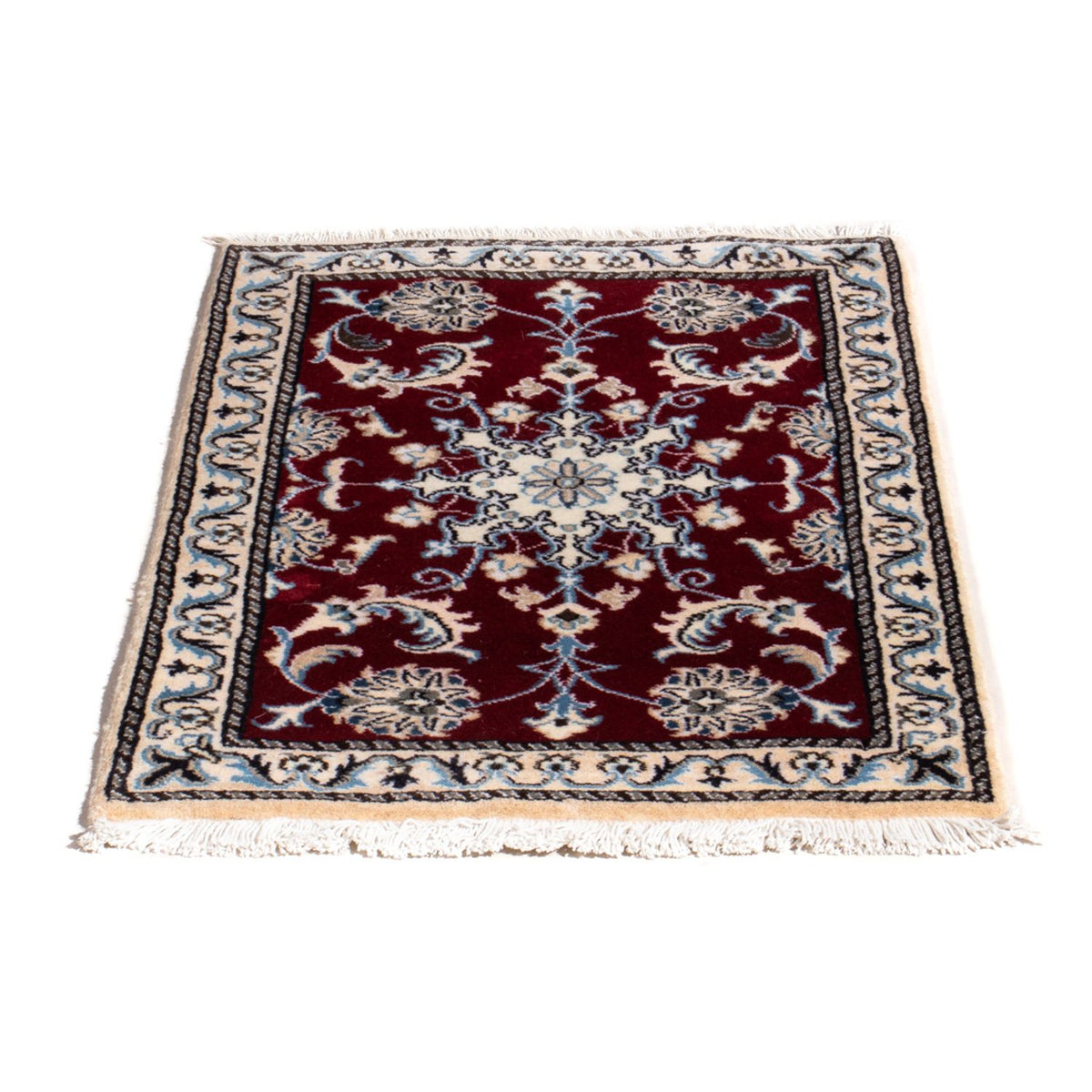 Tapis persan - Nain - 90 x 60 cm - rouge