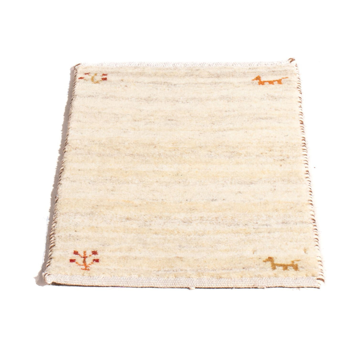Tapis Gabbeh - Persan - 60 x 40 cm - crème
