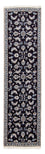 Tapis de couloir Tapis persan - Nain - 291 x 78 cm - bleu foncé