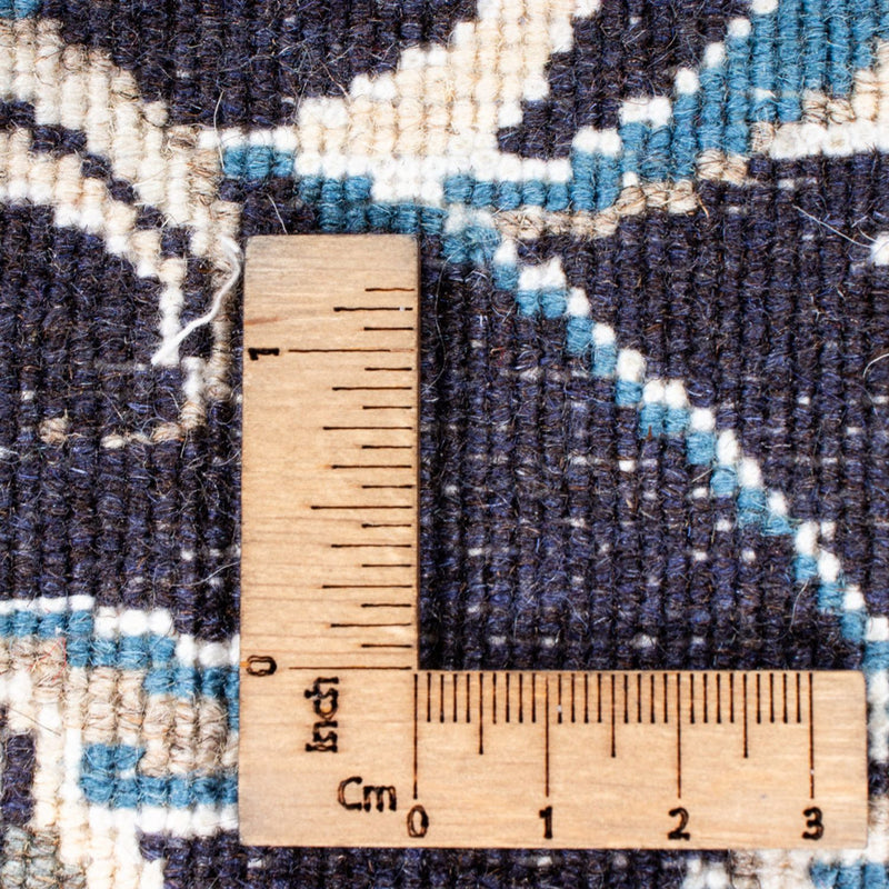 Tapis de couloir Tapis persan - Nain - 291 x 78 cm - bleu foncé