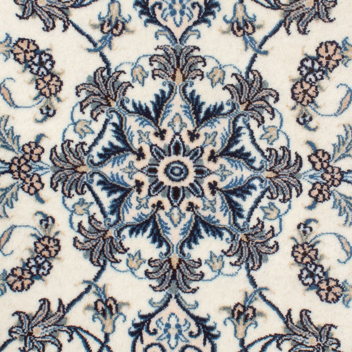 Tapis persan - Nain - 139 x 88 cm - crème
