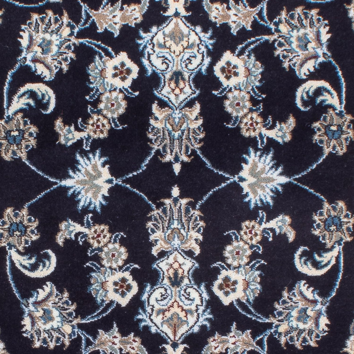 Tapis de couloir Tapis persan - Nain - 200 x 79 cm - bleu foncé