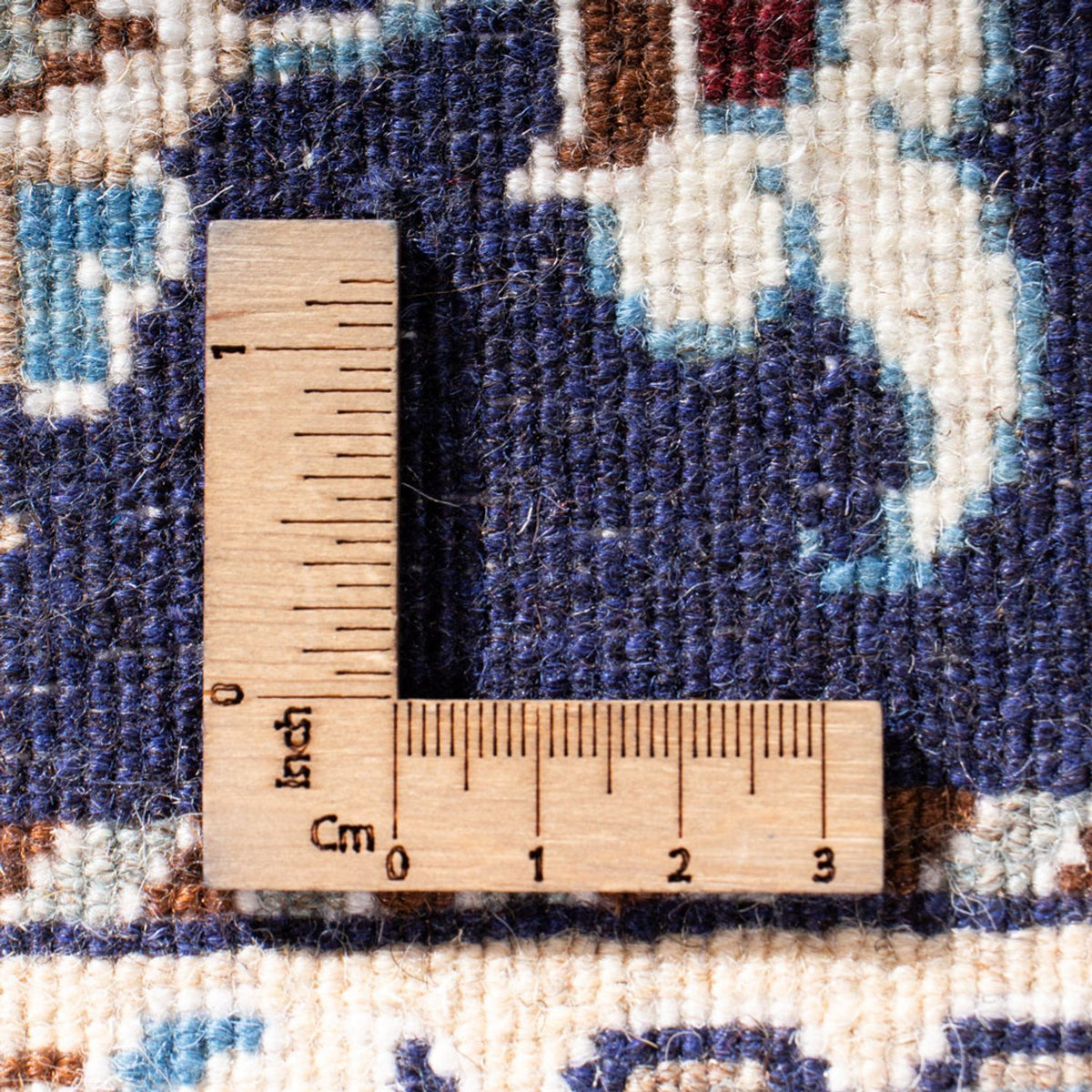 Tapis persan - Nain - 140 x 68 cm - bleu foncé