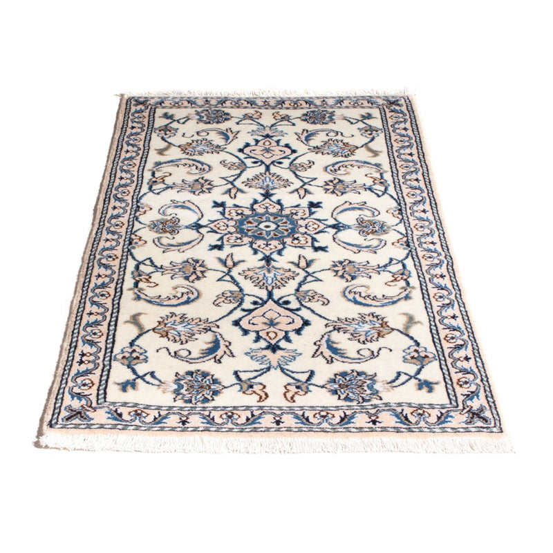 Tapis persan - Nain - 137 x 68 cm - crème