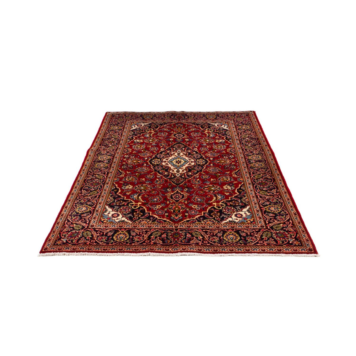 Tapis persan - Keshan - 214 x 142 cm - rouge