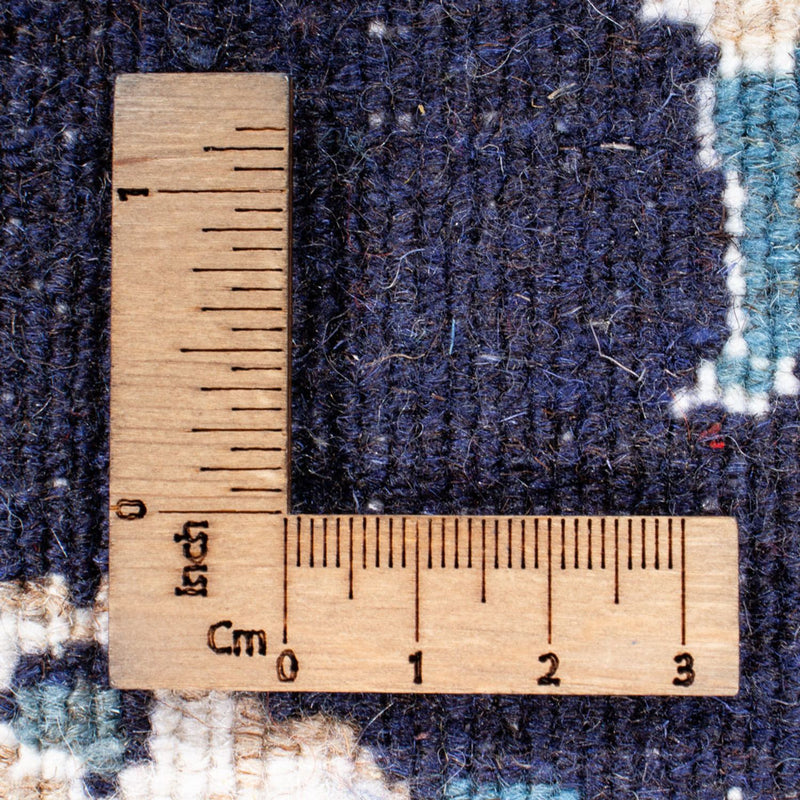 Tapis de couloir Tapis persan - Nain - 202 x 78 cm - bleu foncé