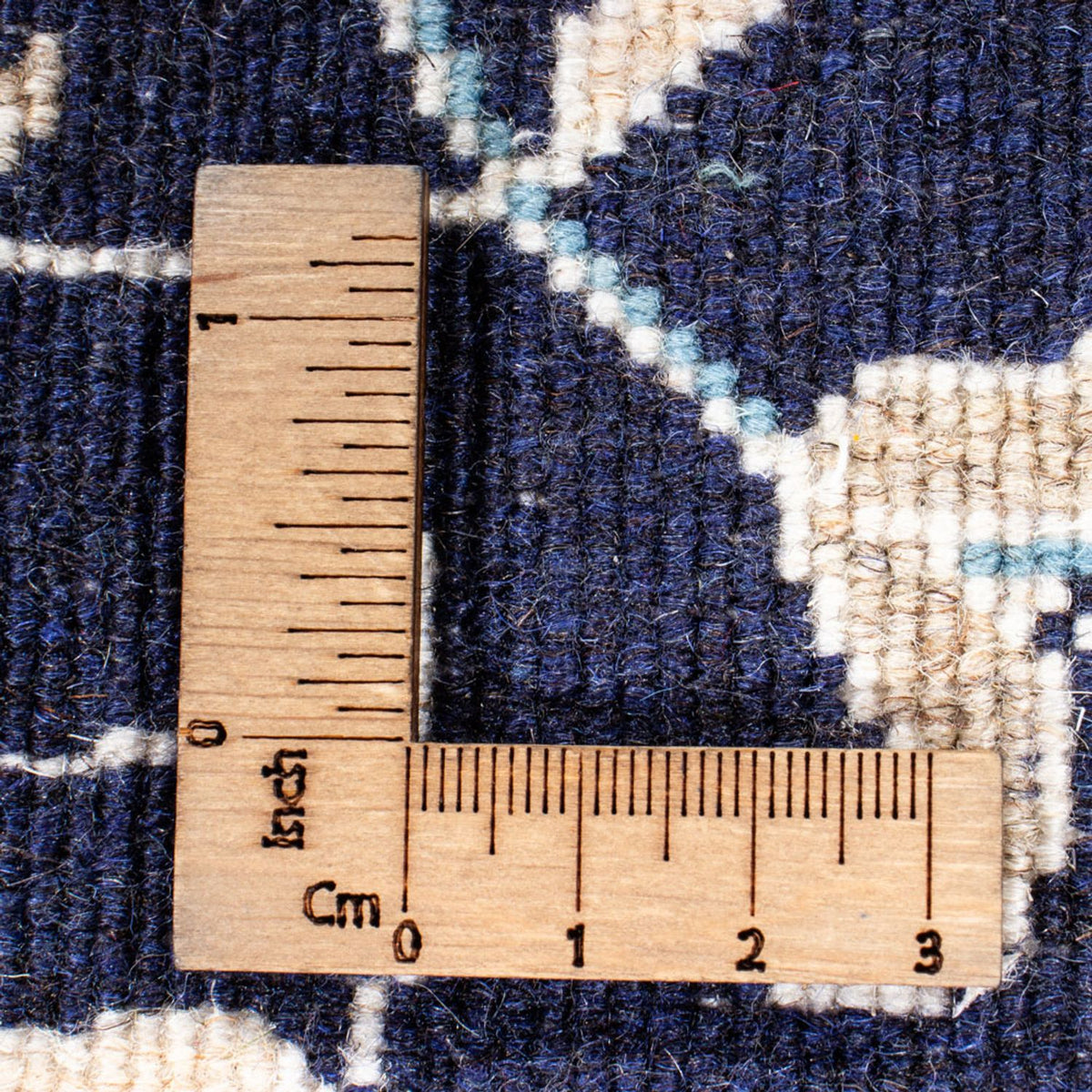 Tapis persan - Nain - 134 x 71 cm - bleu foncé