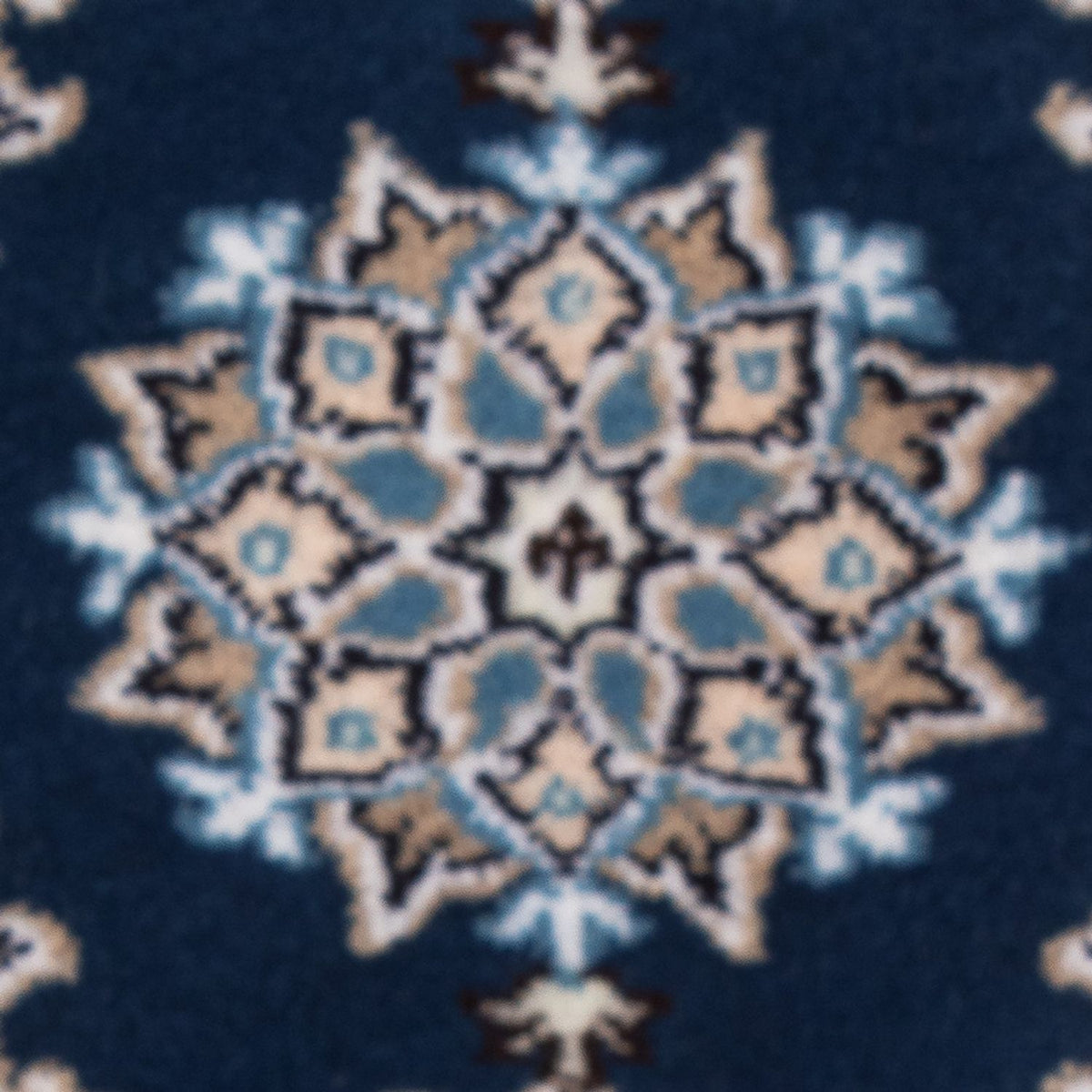 Tapis persan - Nain - 60 x 40 cm - bleu foncé