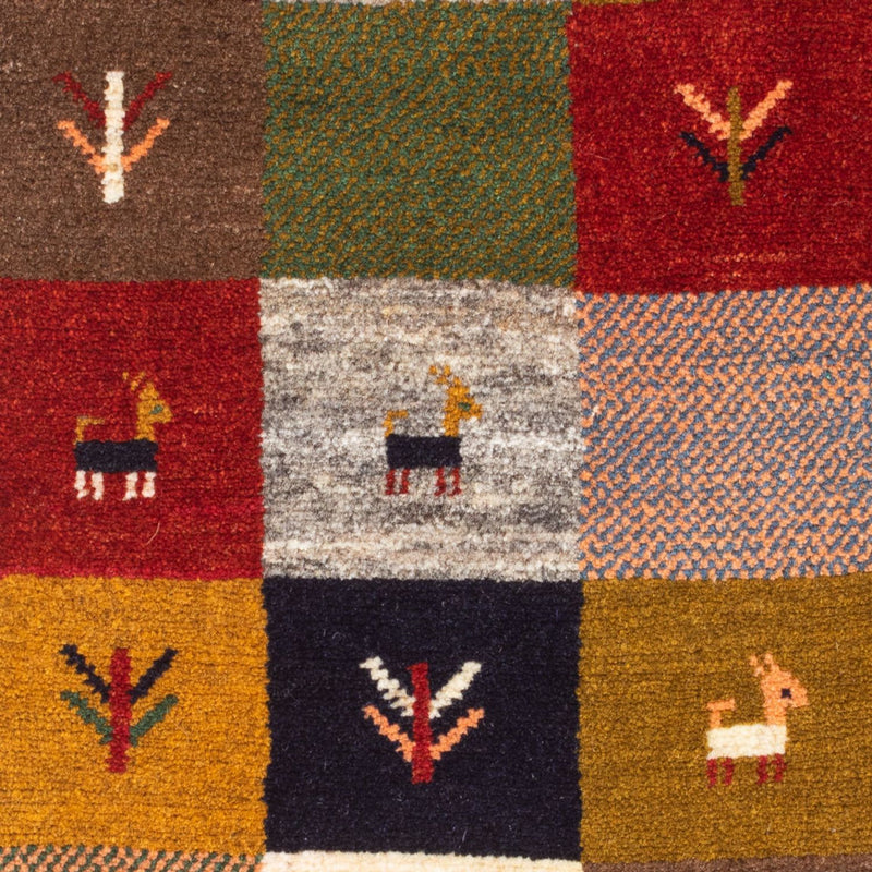 Tapis Gabbeh - Persan - 116 x 78 cm - multicolore