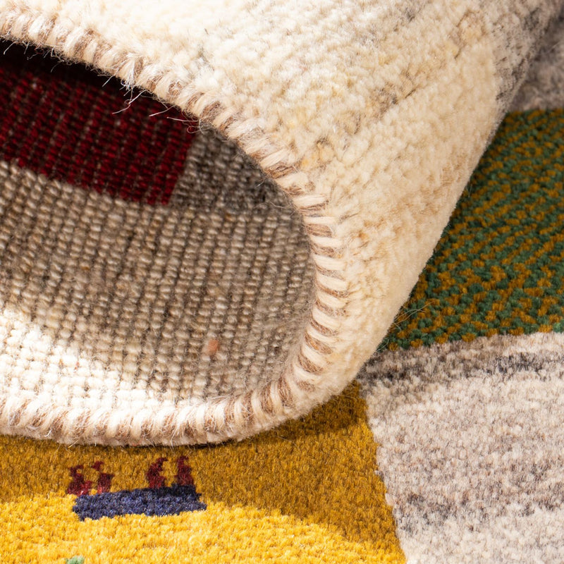 Tapis Gabbeh - Persan - 116 x 78 cm - multicolore